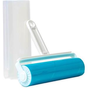 IPEA Spazzola Adesiva Levapelucchi in Silicone - Lavabile per Uso Continuo - Rullo Adesivo Leva Pelucchi per Rimuovere Capelli, Polvere, Peli Animali da Vestiti e Arredamento - Roll con Custodia