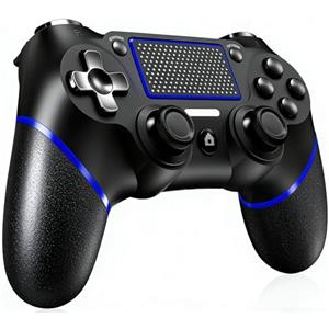 Shiptree Controller Wireless per PS-4, Gamepad Joystick Controller per Ps4/Pro/Slim/PC, Batteria da 600mAH, Doppia Vibrazione, Giroscopio, jack per Cuffie da 3,5mm,Touch Panel