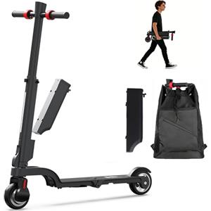 HX X6 Monopattino Elettrico,4 Piegarie,Il "Portatile" dei Monopattini Urbani, Batteria Rimovibile, Autonomia 25km, Scooter Elettrico per il Commuting, Adolescenti e Adulti