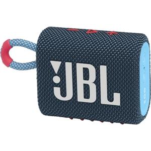 JBL GO 3 Speaker Bluetooth Portatile, Cassa Altoparlante Wireless con Design Compatto, Resistente ad Acqua e Polvere IPX67, fino a 5 h di Autonomia, USB, Blu e Rosa