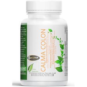 Hyper Calma Colon Integratore Alimentare con: Cumino, Carbone vegetale, Enzimi, Finocchio e Anice verde.60 compresse. Prodotto in Italia