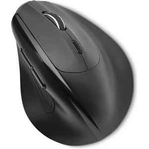 Amazon Basics Computer Mouse wireless verticale per laptop e PC da scrivania, 6 pulsanti, mano destra, adatto per palmi di dimensioni medio-grandi, nero