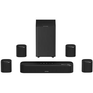 ULTIMEA 7.1 Canali Sistema Audio Surround, Soundbar Dolby Atmos con 4 Altoparlanti Surround, VoiceMX, BassMX, 420W Potenza di Picco Sound Bar per Smart TV, HDMI eARC, Controllo via App, Aura A60 Pro