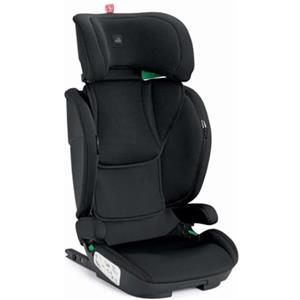CAM Il mondo del bambino S174-179 Cam Car Seat Corsa Nero - Protezione laterale della testa, poggiatesta regolabile a 9 altezze, guida per cintura, sedile con braccioli, fodere rimovibili, 100-150 cm, seggiolino auto