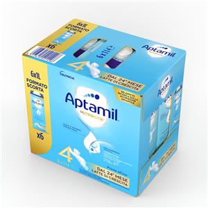 Danone Aptamil 4 Latte di Crescita 6 x 1000 ml con Calcio e Vitamina D