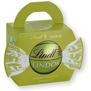 Lindt Maxi LINDOR al Cioccolato al Pistacchio, cioccolatini, praline di cioccolato con confezione in latta riutilizzabile, 200g