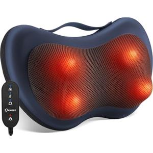 KNQZE Massaggiatore Cervicale, Massaggiatore Schiena e Collo con Testa Rotante 3D, funzione riscaldante, Direzione variabile, Alleviare il Dolore e Rilassarsi, Adatto come Regalo Donne, Regalo Uomini