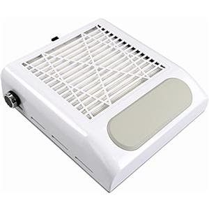 Layhou Aspiratore unghie professionale, Aspirapolvere elettrico per collettore di polveri per unghie da 80 W 2 livelli con velocità regolabile con filtro