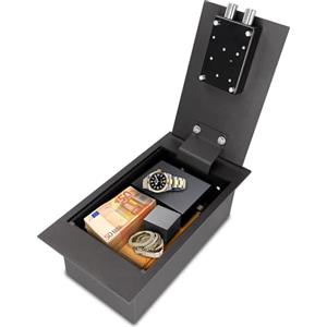 Brihard Cassaforte Con Serratura a Chiave - a Pavimento 39x21x13cm - Per Casa - 6.7L Cassetta Di Sicurezza