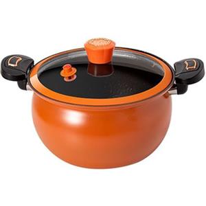 Generico a pressione piccola antiaderente - a calore rapido, coperchio trasparente, design ergonomico durevole | da cucina per cucinare in casa zuppa stufato bollire pasti facili e velo