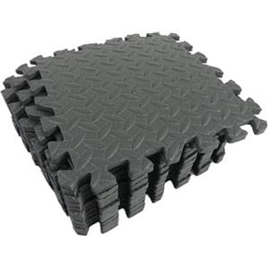 BTGYTTKL Tappeto Da Fitness A Puzzle Piastrelle in schiuma EVA ad incastro antiscivolo for sport fitness(Black,6PCS)