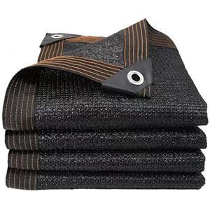 QOFLY Rete Ombreggiante Nero per Protezione Solare, 2x3m Rete Telo Ombra Traspirante Anti-Età,Tessuto Ombra con Occhielli,Tenda da Sole Privacy,per Serra/Balcone/Cortile/Tetto
