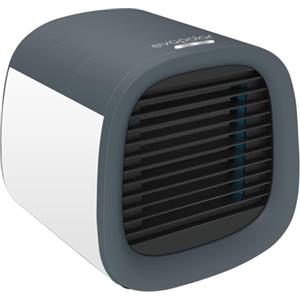 Evapolar evaCHILL - Raffreddatore d'aria e umidificatore portatile, ventola di raffreddamento da tavolo, per casa e ufficio, con connettività USB e luce LED integrata, grigio urbano, piccolo