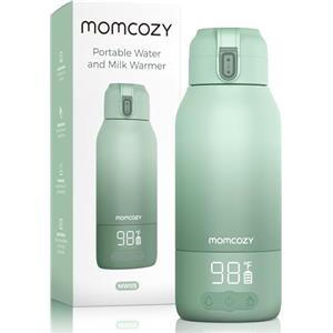 Momcozy MW05 - Scaldabiberon portatile da viaggio, capacità 500 ml + batteria da 3200 mAh, certificato TÜV-CE, riscaldamento rapido in 3 minuti, verde