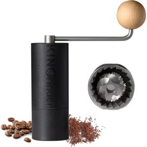 KINGrinder P0 macinacaffè leggero corpo ABS macina conica in acciaio inox