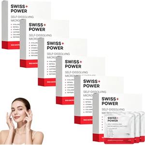 Zonill Swiss Power Patch Occhi con Microaghi, Cerotti Occhio Idratanti Anti-Rughe per Ridurre Occhiaie e Borse, Trattamento Contorno Occhi Quotidiano (6 Confezioni)
