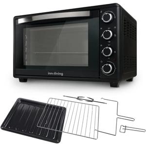 Innoliving Forno elettrico 45 litri con ventilazione e girarrosto luce interna potenza 2000W Innoliving INN-792