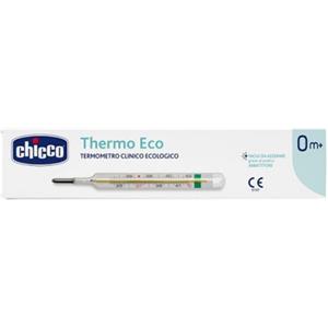 Chicco Termometro Eco Vetro - Termometro Clinico Ecologico 3 in 1 per Neonati e Famiglia