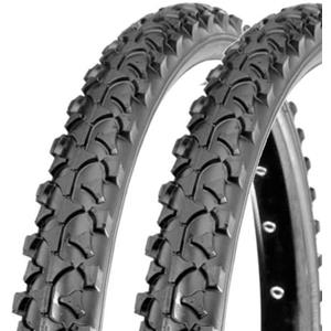 MADICKS Coppia Copertoni Bici 26 x 1.95 (50-559) MTB Pneumatici Tassellati per Mountain Bike Nero Gomma City Bike Trekking - Set 2 Pezzi Universali Resistenti per Uso Strada e Off-Road