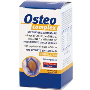 Vital Factors Osteo Complex - Integratore per Ossa con Calcio, Magnesio, Vitamine D e K - 60 Compresse