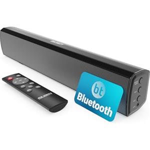 Majority Barra Soundbar Bluetooth 50W | Sound Bar TV e PC Compatta 2.0 | Casse per Televisore con Ingressi Ottico, RCA, USB, AUX, MP3 | Altoparlante Wireless con Telecomando Bowfell
