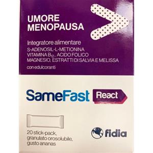 FIDIA FARMACEUTICI SpA Samefast React - Integratore per i disturbi della menopausa - 20 buste