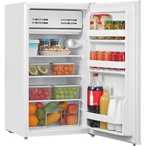 COMFEE' RCD93WH2EU(E) Frigorifero Monoporta 93L con Chill Box, Controllo Elettronico, Porta Reversibile, con inverter e luce LED, Frigorifero Piccolo per Ufficio, Camera, Bianco