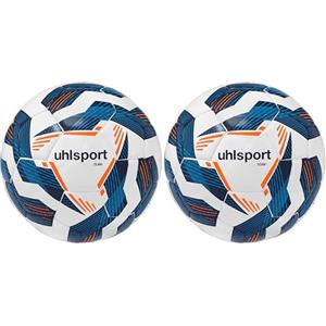 uhlsport TEAM palloni da calcio - palloni da allenamento durevoli per l'allenamento della squadra - calcio per bambini e adulti, misura 3, misura 4 e misura 5 (Confezione da 2)