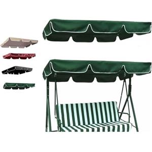 Ukkajovlex Universale Tetto Del Dondolo Da Giardino Ricambio Copertura Tettuccio Altalena 210D Oxford Impermeabile Protezione UV Copertura Ricambio Altalena 2/3 Posti(G,2-seater 142x120x15CM)