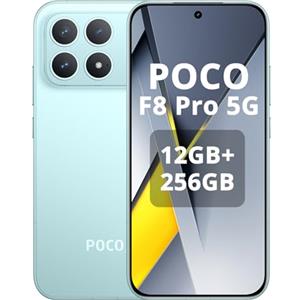 XIAOMI POCO F8 Pro-Smartphone da 12+256 GB,tripla fotocamera da 50 MP con OIS, schermo AMOLED da 6,59 120 Hz,Snapdragon 8 Elite,Hypercharge 100 W,blu
