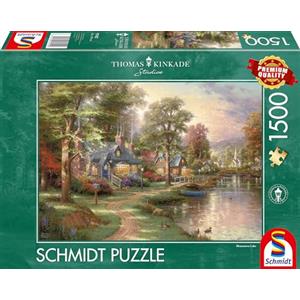 Schmidt Spiele - Puzzle, Along the lighted path, 1.500 pz.