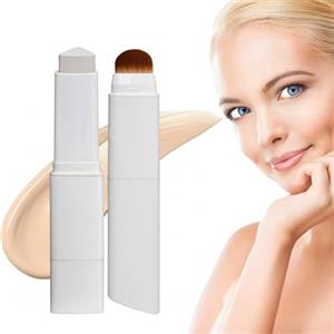 AEIXYA Fondotinta Cambia Colore Con Pennello,Fondotinta Coreano Stick Bianco,Stick Correttore E Fondotintas,Ottieni Un Trucco Dall'Effetto Naturale (Natural)