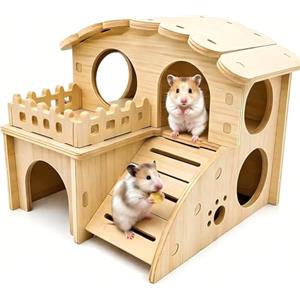 Fyhqwf 1 Pezzo Gabbia Per Porcellini Di Mare - Casa Di Porcellini Di Mare - Casetta Di Coniglio - Adatto Per Piccoli Criceti Nani, Degus, Ricci, Gerbilli