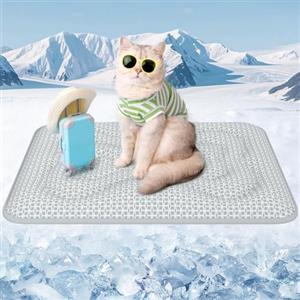 Rywell Tappetino rinfrescante per cani - impermeabile, lavabile, auto-raffreddante, letto con Arc-Chill & PCM PRO Tech - extra spesso, antiscivolo, portatile, inodore, per animali domestici estivi