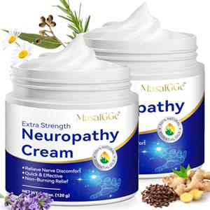OEDPMFYL Crema Sollievo Neuropatia 240g, Crema per Dolore ai Nervi, Sollievo Rapido da Formicolio, Bruciore e Intorpidimento, con Arnica, Aloe Vera e Vitamina B6, per Piedi, Mani, Gambe e Schiena, Naturale