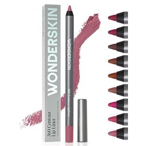 Wonderskin Matita Per Labbra Wonderskin - Matita Per Labbra Marrone 360°, A Lunga Tenuta, Temperabile, Impermeabile E Resistente Al Trasferimento (Blush)