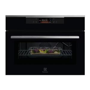 Electrolux PRONTA CONSEGNA - SPEDIZIONE IMMEDIATA Electrolux Serie 800 MealAssist CombiQuick KVLBE08X Forno da Incasso Multifunzione Elettrico Combinato Microonde 60 cm compatto Altezza 45 cm Wi-Fi Estetica Intuit vetro nero con finiture inox antrimpronta