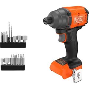 BLACK+DECKER Avvitatore a impulsi senza spazzole, avvitatore a impulsi senza fili e 20 punte, senza batteria o caricatore, BLIM78NZ-XJ