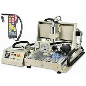 panfudongk Fresatrice CNC per metallo Router Fresa 6040 USB 4 Axis Kit 1,5 KW Macchina per Incisione Router Strumento per Incisione Fai Da Te Mini Fresatrice per Metallo, Legno, Vetro Pietra