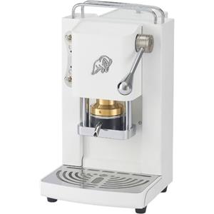 FABER COFFEE MACHINES | 3.0 PRO ESSENTIAL | Macchina Caffè ESE 44mm Compatta con, Tanica in Vetro, Portacialda Estraibile e Pressacialda Ottone Regolabile (White, CROMO)
