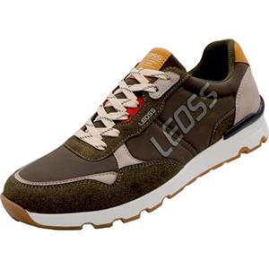 LEOSS ORIGINAL Scarpe Running Uomo Scarpe Classiche Uomo Leggere Traspiranti Confortevoli Ammortizzate Classiche Resistenti Antiscivolo (Verde, 42 EU, MU9560-6)