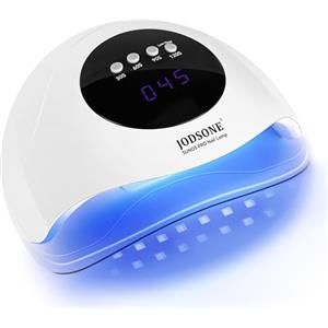 JODSONE Lampada UV per unghie, lampada portatile per unghie Gel Dryer con sensore automatico e 4 timer Strumenti per unghie per uso domestico del salone Bianco