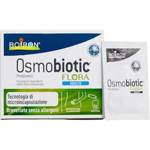 Osmobiotic Flora Adulto Boiron - Fermenti Lattici, Probiotici- per la Flora Intestinale con Lactobacillus Casei e Bifidobactericum, 12 Bustine
