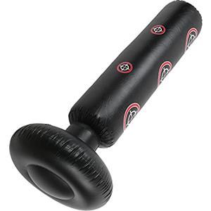 Naroote Sacco da boxe a colonna, sacco da boxe gonfiabile a colonna di colpo Sacco da boxe gonfiabile a colonna di tiro per giochi al coperto e all'aperto per sicurezza e comfort