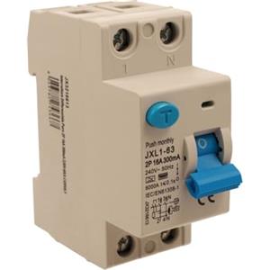 A2ZWORLD Interruttore Differenziale Puro Tipo F 300mA 16A, RCCB Classe F, 1P+N, 2 Moduli DIN, 300mA, 6000A, AC 230V, IP20