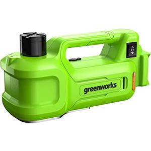 Greenworks Jack Batteria 24V 3T Elettrico Idraulico Altezza di Sollevamento, 6-1/8"-17-1/2", 155-445mm, Universale Auto-Locking SENZA Batteria e Caricabatterie G24JACK