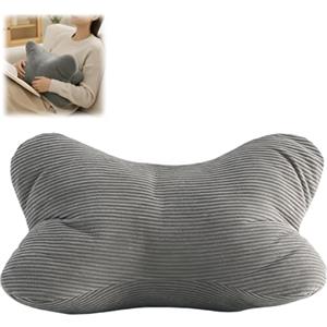 DBAATTZ Cuscino per Ossa da Lettura, Cuscino da Lettura, Cuscino Cervicale Ergonomico per Rilassarsi, Cuscino Cervicale Lavabile, Cuscino da Schienale per Letto, per Schiena, Collo(Grigio Scuro)