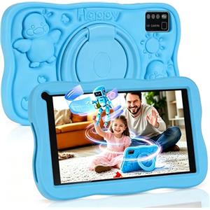 SUMTAB Tablet Bambini 7 Pollici con Controllo Parentale, Android 13 Tablette, 8 GB RAM 64GB ROM (256 GB Estensione),Software educativo preinstallato,Bluetooth, WiFi,Tablet per Bambini con Custodia(Blu)