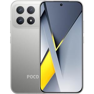 XIAOMI Poco F8 Pro 5G - Smartphone da 12 + 256 GB, tripla fotocamera da 50 MP con OIS, schermo AMOLED da 6,59 120 Hz, Snapdragon 8 Elite, Hypercharge 100 W, caricatore non incluso, argento titanio