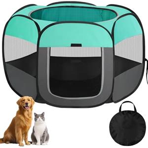 BIGWING Style Recinto per Cani da Interno Esterno, Gabbia per Gatti Piccolo Medio Grande | Recinto per Gatti Conigli Pieghevole, Kennel Cane Tessuto Oxford, Box per Cani da Interno, Gabbia Cani per Viaggi Campeggio